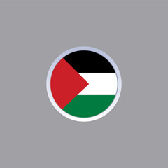 Illustration of palestine flag Template