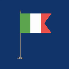 Illustration of italy flag Template