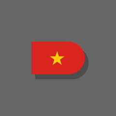Illustration of vietnam flag Template