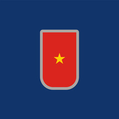 Illustration of vietnam flag Template