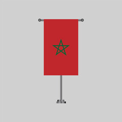 Illustration of morocco flag Template