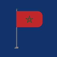 Illustration of morocco flag Template