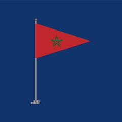 Illustration of morocco flag Template