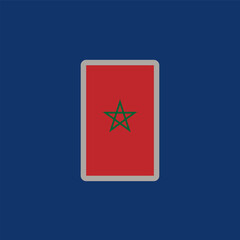 Illustration of morocco flag Template
