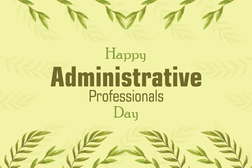 Fototapeta na wymiar Administrative Professionals Day, Secretaries Day or Admin Day. Holiday concept.for background, banner, card, poster, modern background illustration