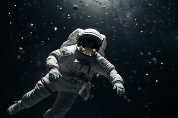 An astronaut floating weightlessly in space, bokeh Generative AI