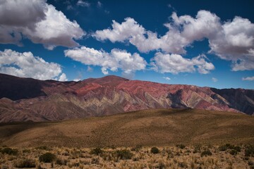 Enjoy the panoramic view of the colorful mountains