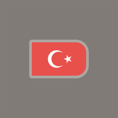 Illustration of turkey flag Template