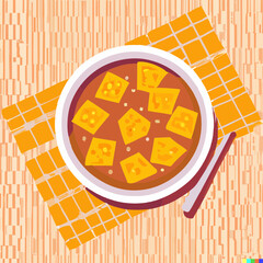 soup bowl illustration