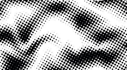 Black and white dotted halftone background