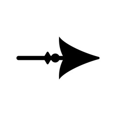 Wooden arrow in Indian tribal style