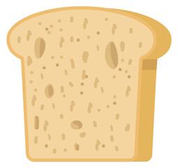 Toast icon. Wheat bread slice. Bakery product