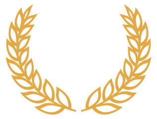 Crop wreath. Farm emblem template. Award badge