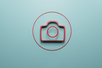 red vector photo picture image film social video background icon 