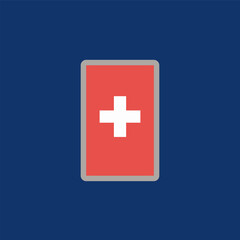 Obraz premium Illustration of switzerland flag Template