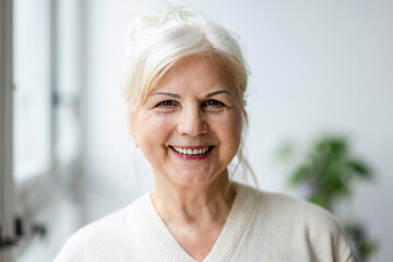 Portrait of smiling senior woman looking at camera
