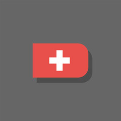 Obraz premium Illustration of switzerland flag Template