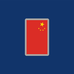 Illustration of china flag Template