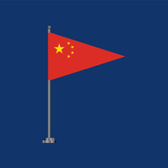 Illustration of china flag Template