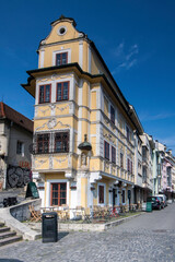 old and new architecture on the streets of bratislava in slovakia