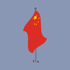 Illustration of china flag Template