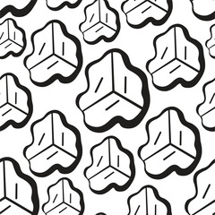 seamless pattern abstract geometric objects in doodle style.simple geometric shapes.abstract graphic in descriptive geometry style.