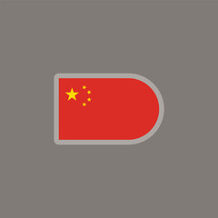 Illustration of china flag Template