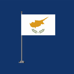 Illustration of cyprus flag Template