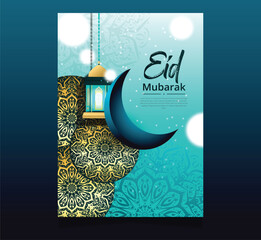 Eid mubarak Best Creative Flyer Design With Elements