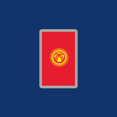 Illustration of kyrgyzstan flag Template