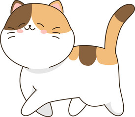 Cartoon cute cat