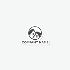 House company name logo sticker icon