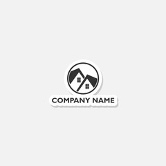 House company name logo sticker icon