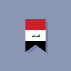 Illustration of iraq flag Template