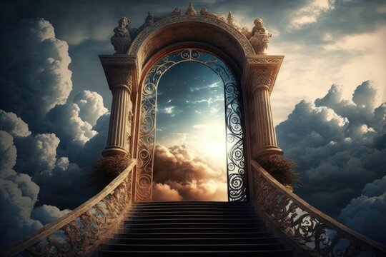 StairWay To Heaven Motion Background, Stock Video