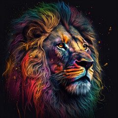 lion style colorfull
