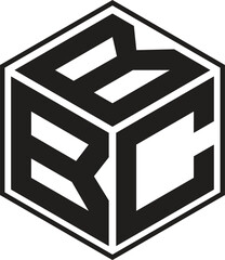 BBC letters logo with a polygon shape design © Md Shaon Hossain