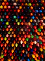 Many Textured Within Numerous Stacked Crayons