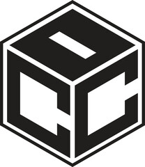 ICC letters logo with a polygon shape design