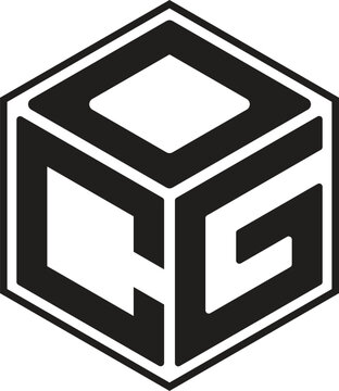 OCG letters logo with a polygon shape design