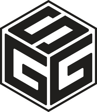 SGG letters logo with a polygon shape design