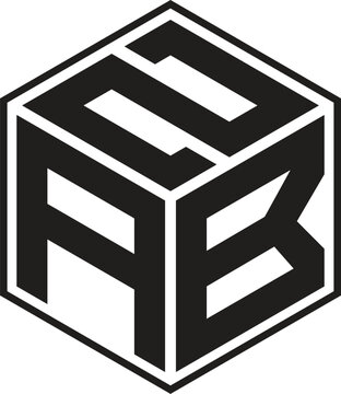 ZAB letters logo with a polygon shape design
