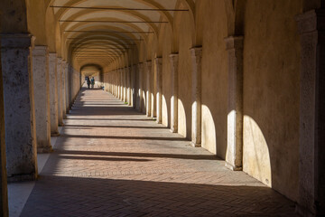 comacchio regional park delta del po lagoon city famous for its archaeological excavations and eel...