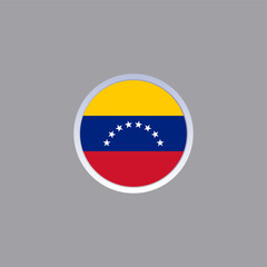 Illustration of venezuela flag Template