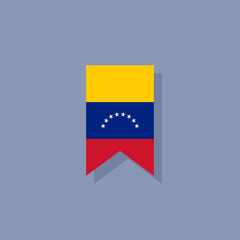 Illustration of venezuela flag Template