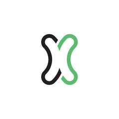 logo icon letter x symbol vector element
