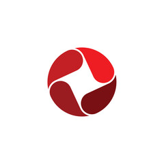 transfusion blood drop circle logo vector icon