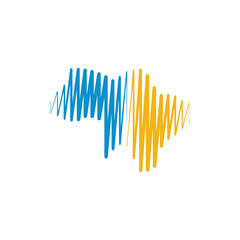 ukrainian ukraine country map logo vector icon clipart