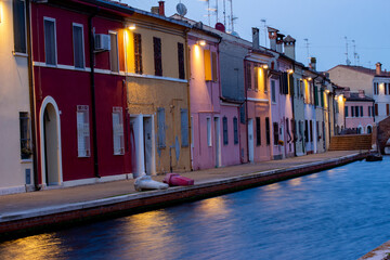 comacchio regional park delta del po lagoon city famous for its archaeological excavations and eel...