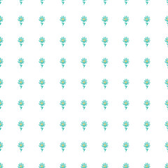 Decorative simple chamomile flower seamless pattern. Simple floral endless background.